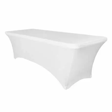 Housse table rectangulaire Blanc