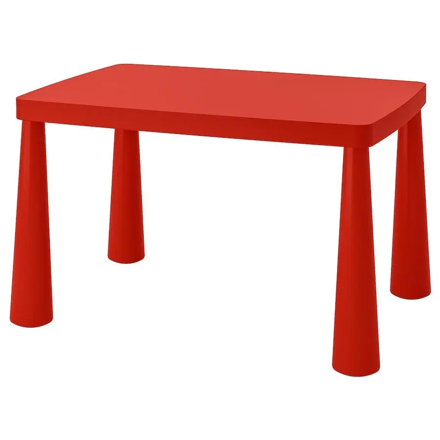 Table enfant rouge 