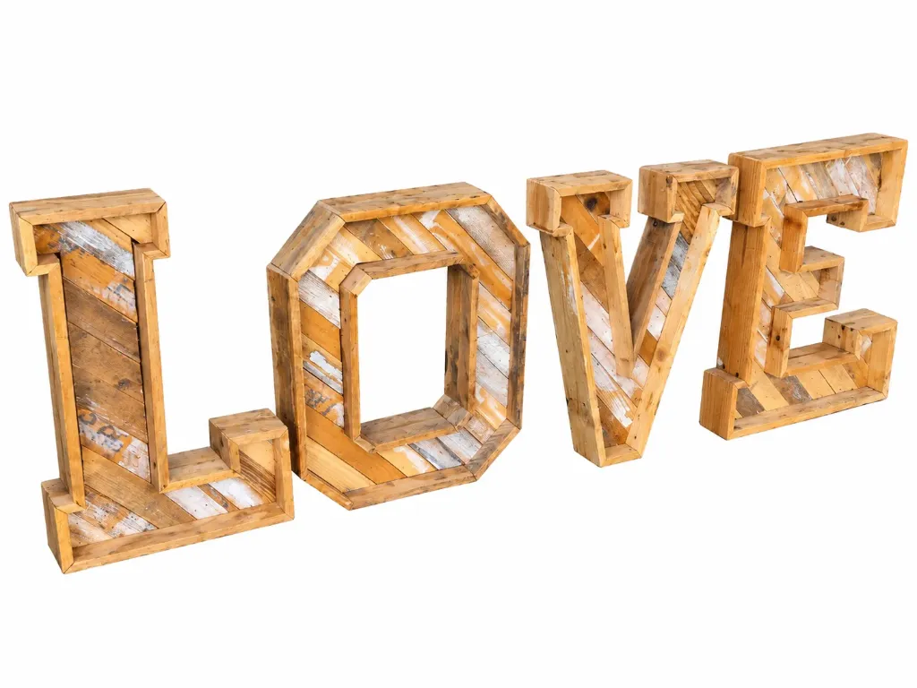 [LL50] Lettre "LOVE" 50cm bois