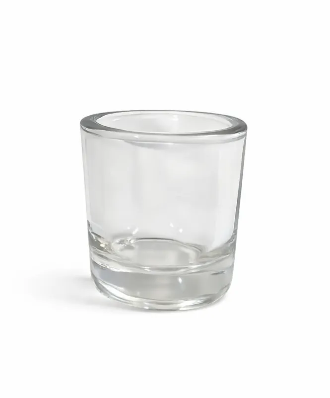 Photophore transparent rond 6cm