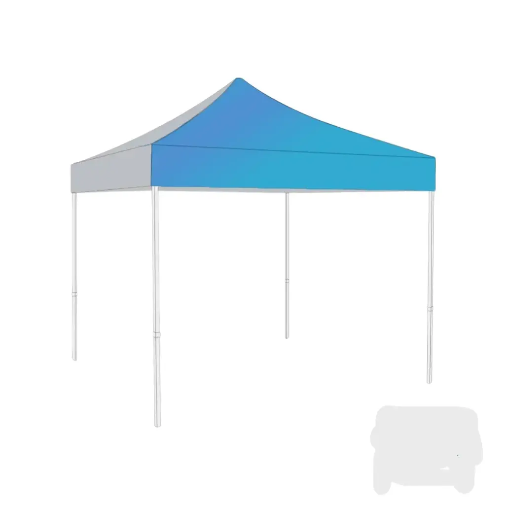 Impression complète sur Toit Polyester 4mx4m