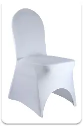 [HCLB] Housse de Chaise lycra Blanc
