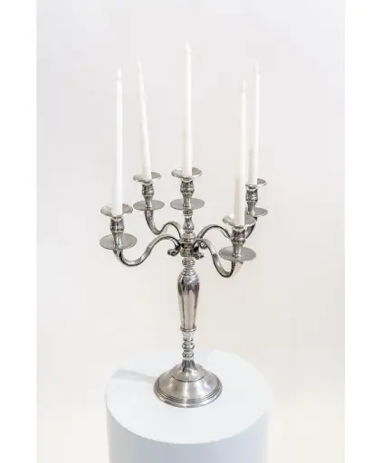 [CA40] Chandelier argenté 40 cm